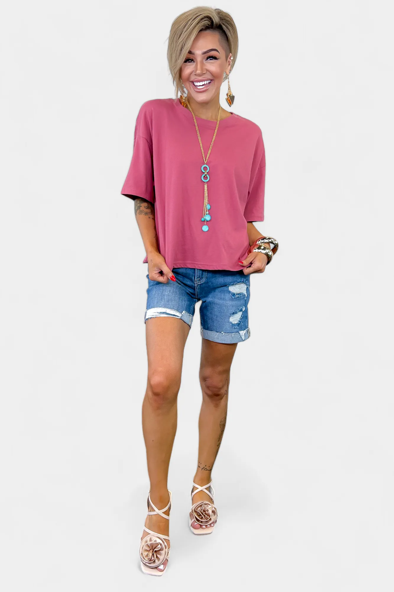 Turquoise Fringe Stone Necklace Set sold by ZZs product image thumbnail 4