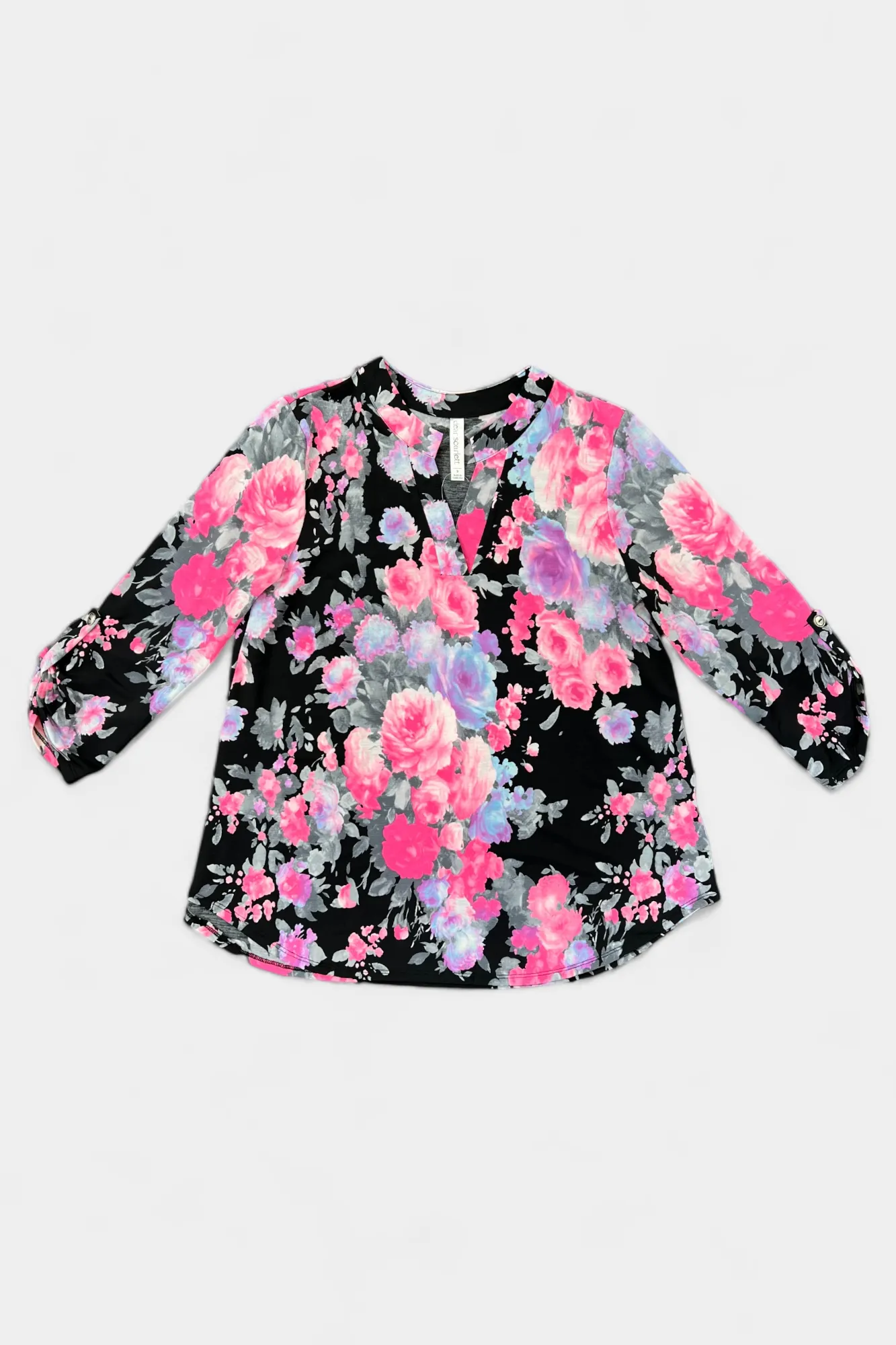 Black Flower Lizzy Top sold by ZZs product image thumbnail 2