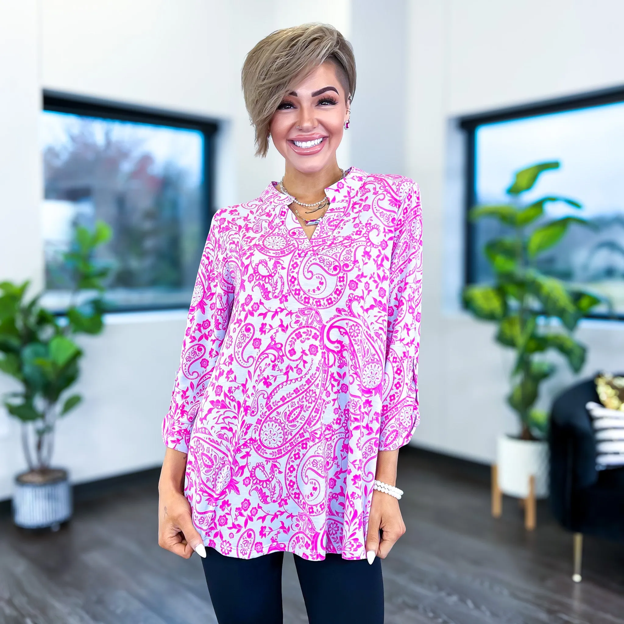 Pink Paisley Lizzy Top sold by ZZs product image thumbnail 2