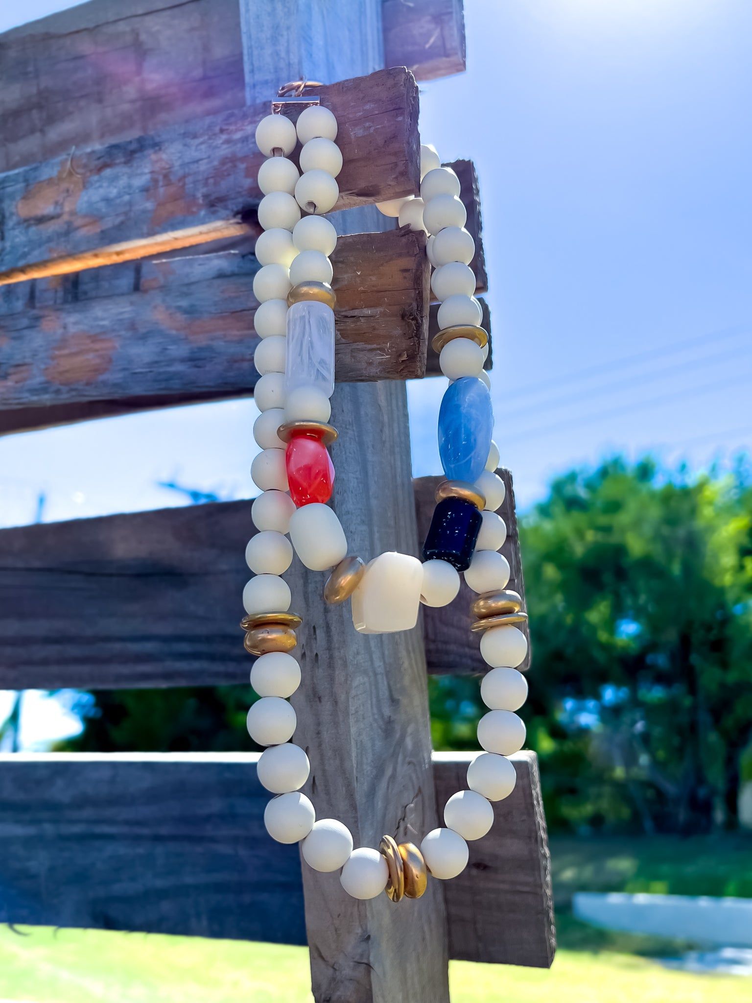 Natural Stone Beaded Necklace sold by ZZs product image thumbnail 4