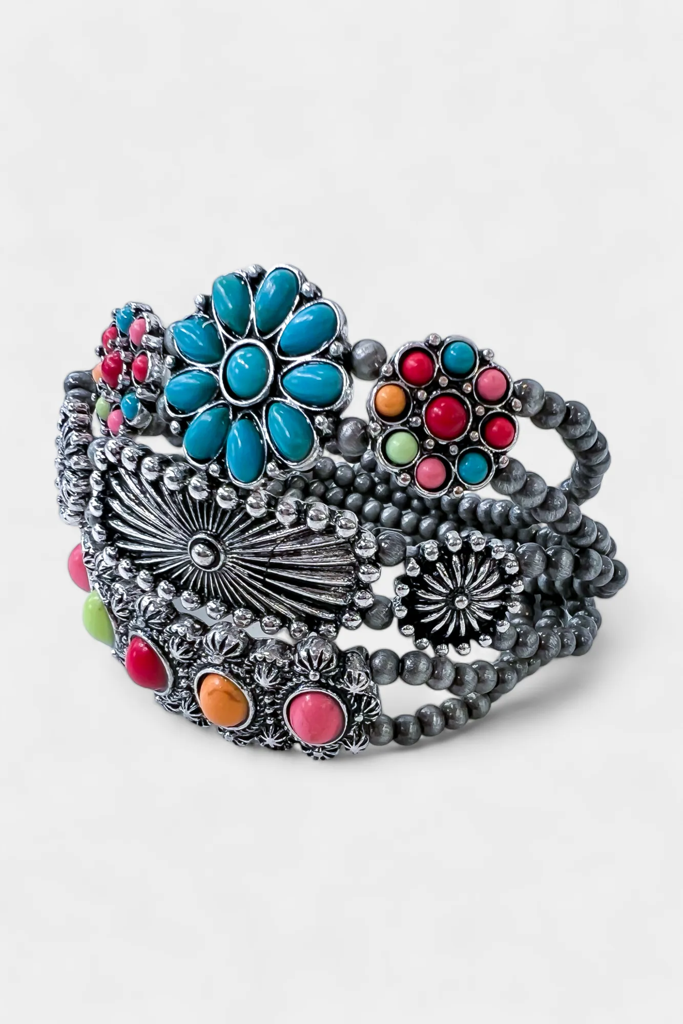 Multi Colored Concho Stackable Bracelet Set sold by ZZs product image thumbnail 3