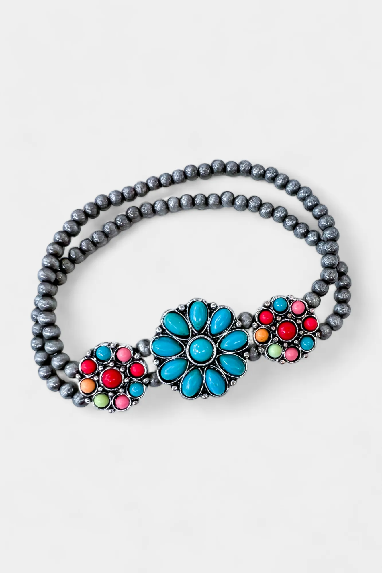 Multi Colored Concho Stackable Bracelet Set sold by ZZs product image thumbnail 2