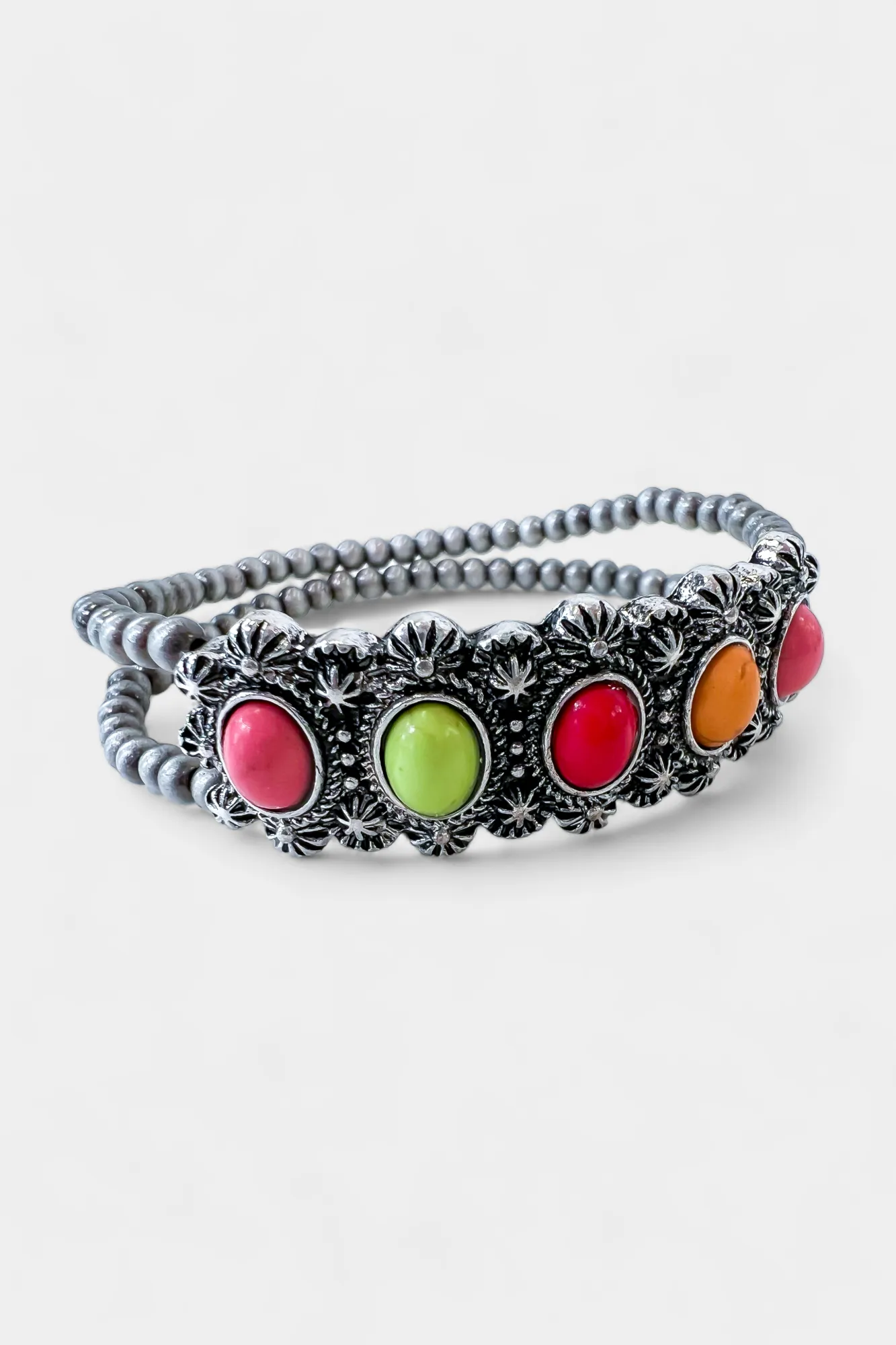 Multi Colored Concho Stackable Bracelet Set sold by ZZs product image thumbnail 5