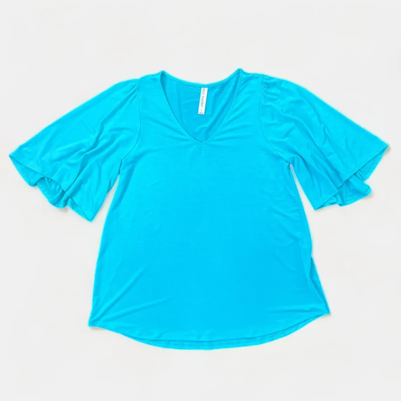 Neon Blue Cali Top sold by ZZs