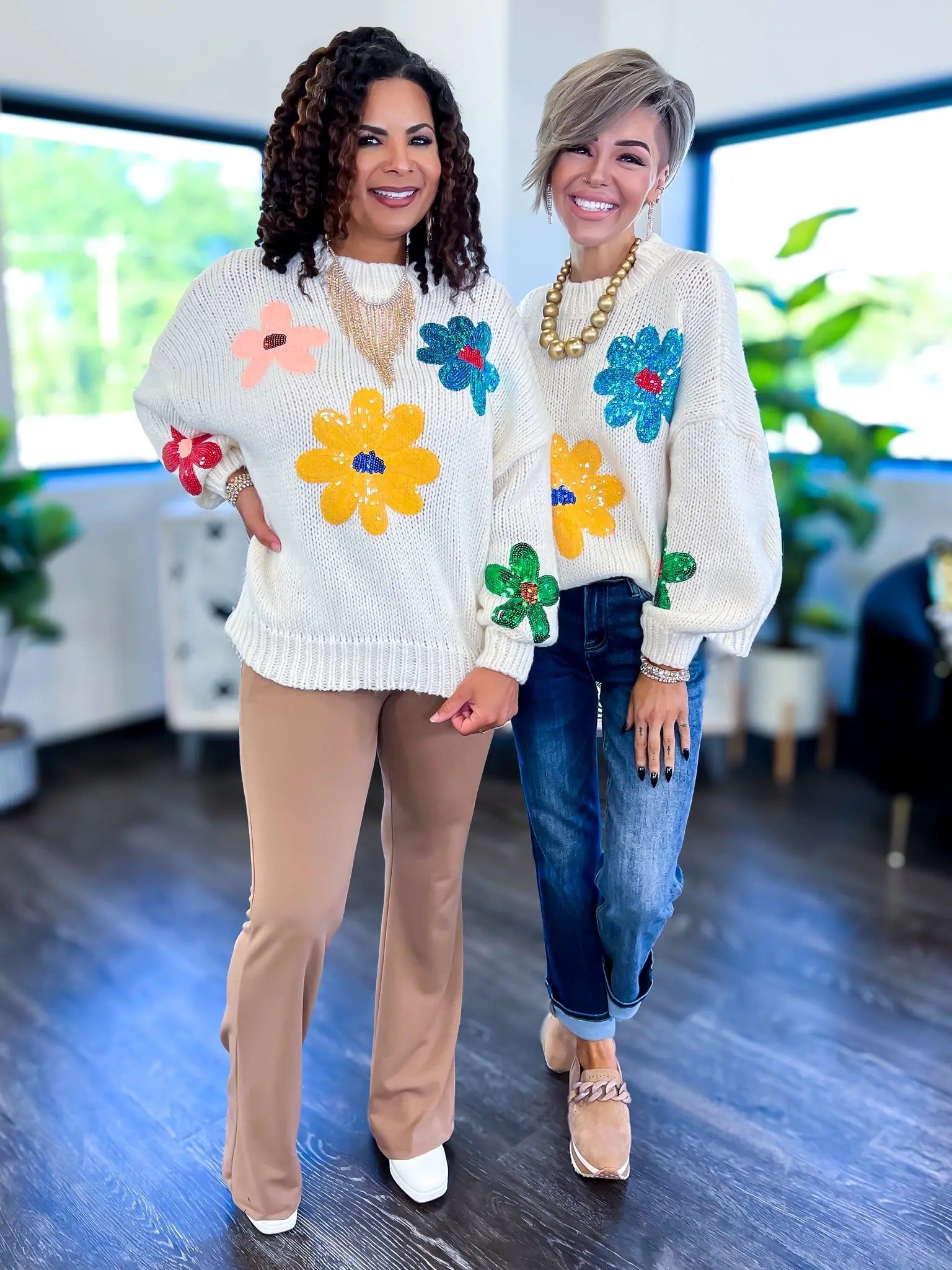 Sequin Flower Sweater sold by ZZs product image thumbnail 12