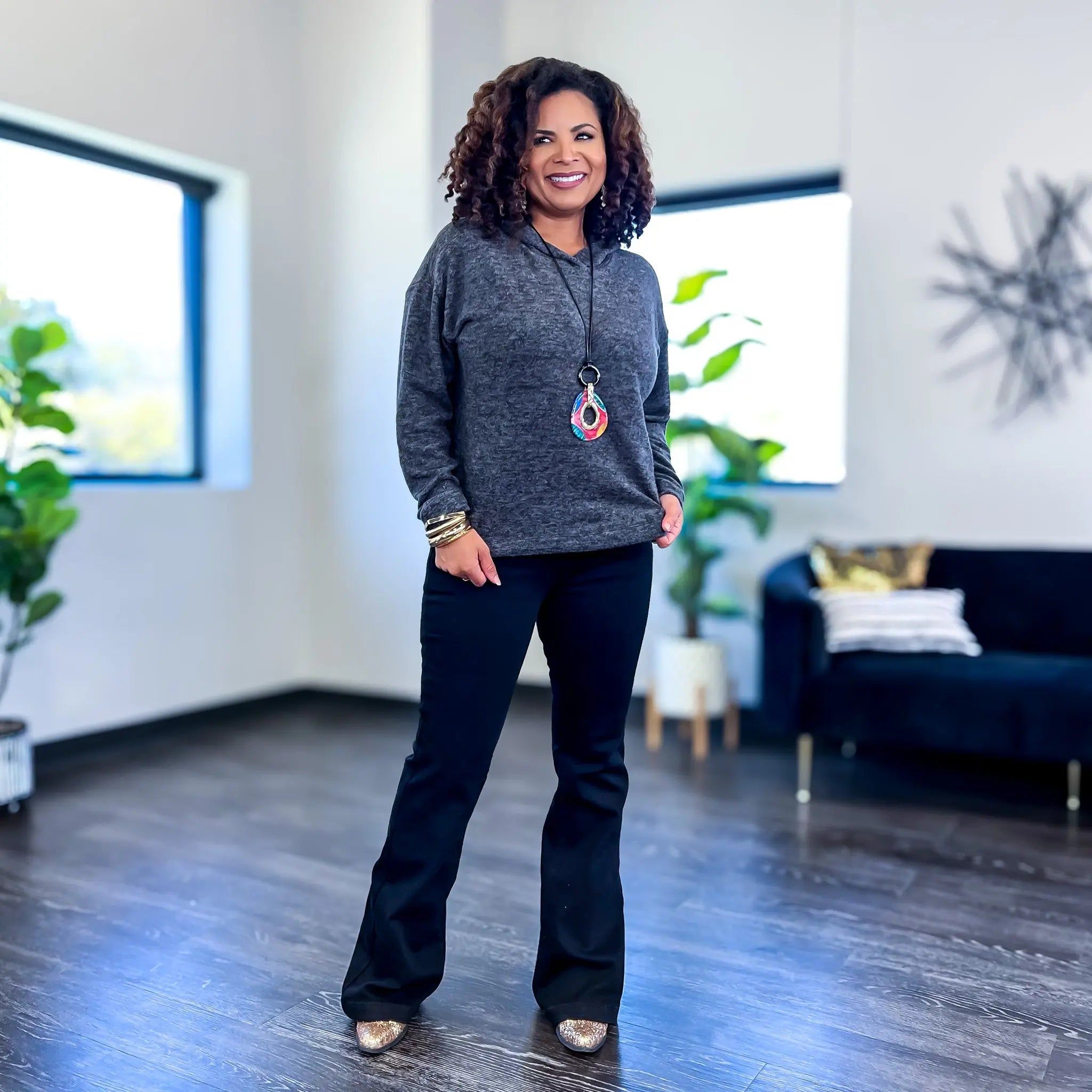 Black Hooded Sweater sold by ZZs product image thumbnail 3