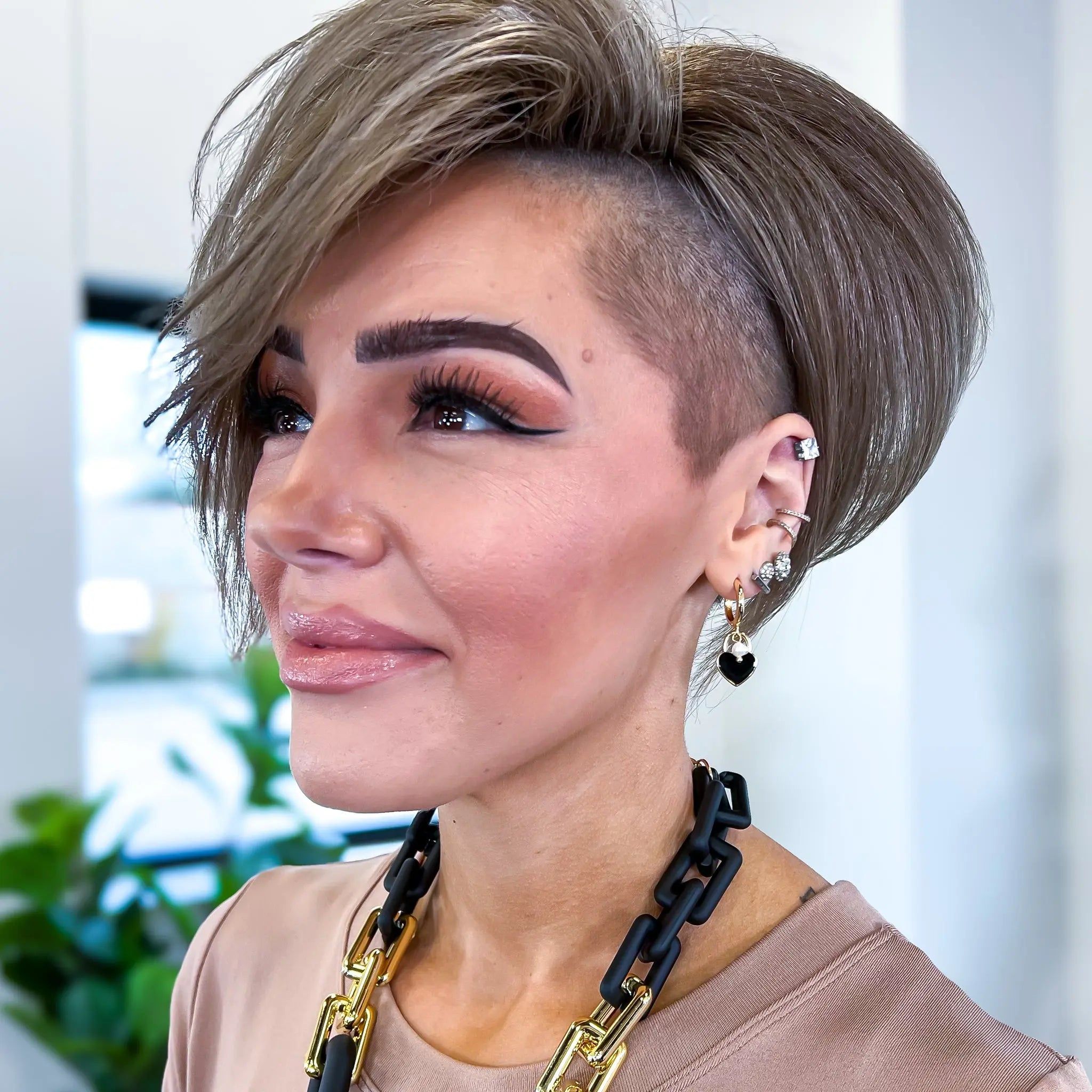 Black Enamel Heart Earrings sold by ZZs product image thumbnail 3