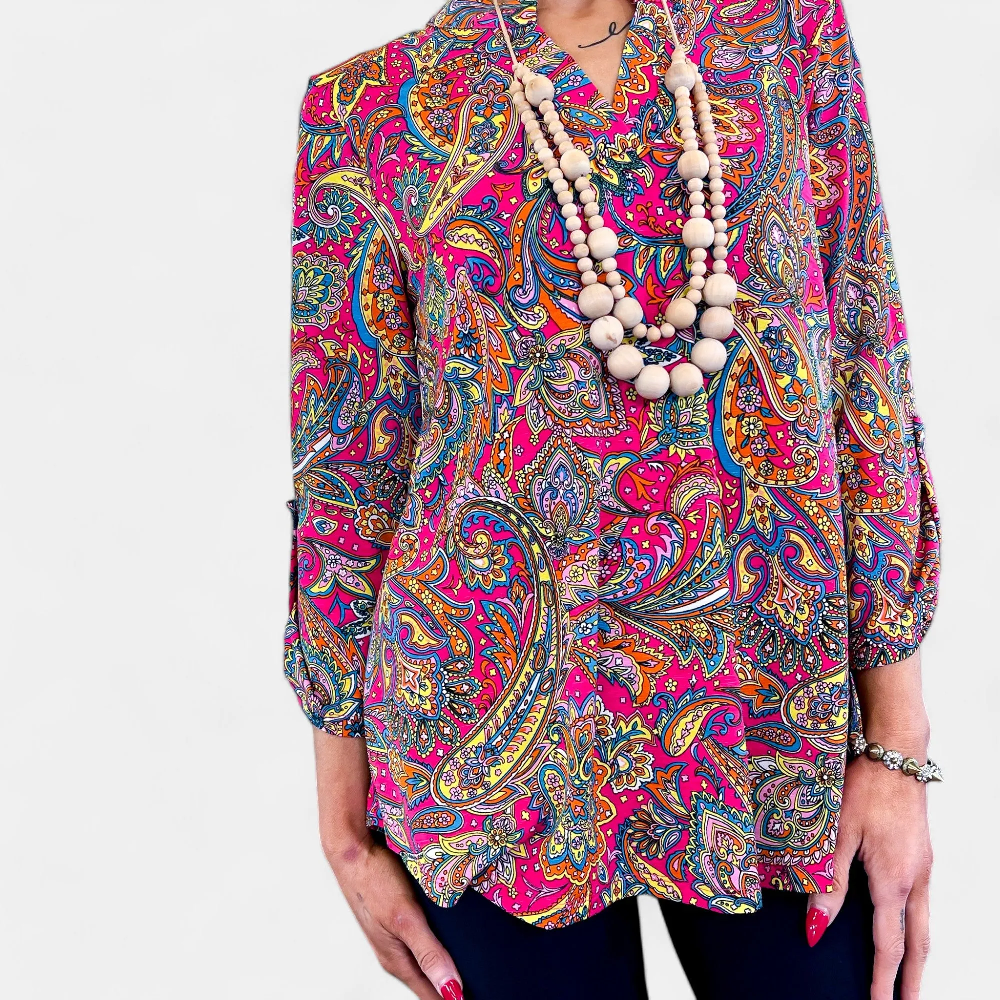 Pink Multi Lizzy Top sold by ZZs product image thumbnail 5