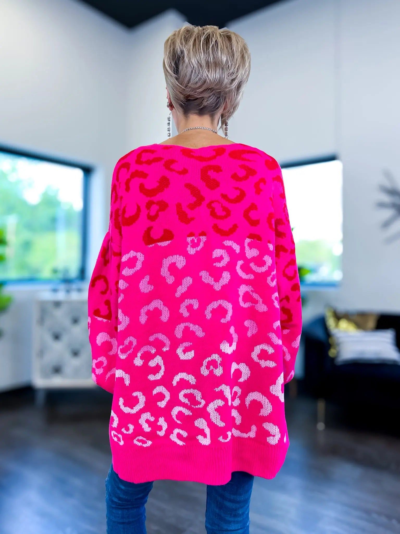 Leopard Cardigan | Pink sold by ZZs product image thumbnail 3