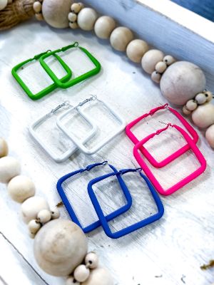 Square Hoop Earrings [NO RETURNS] sold by ZZs