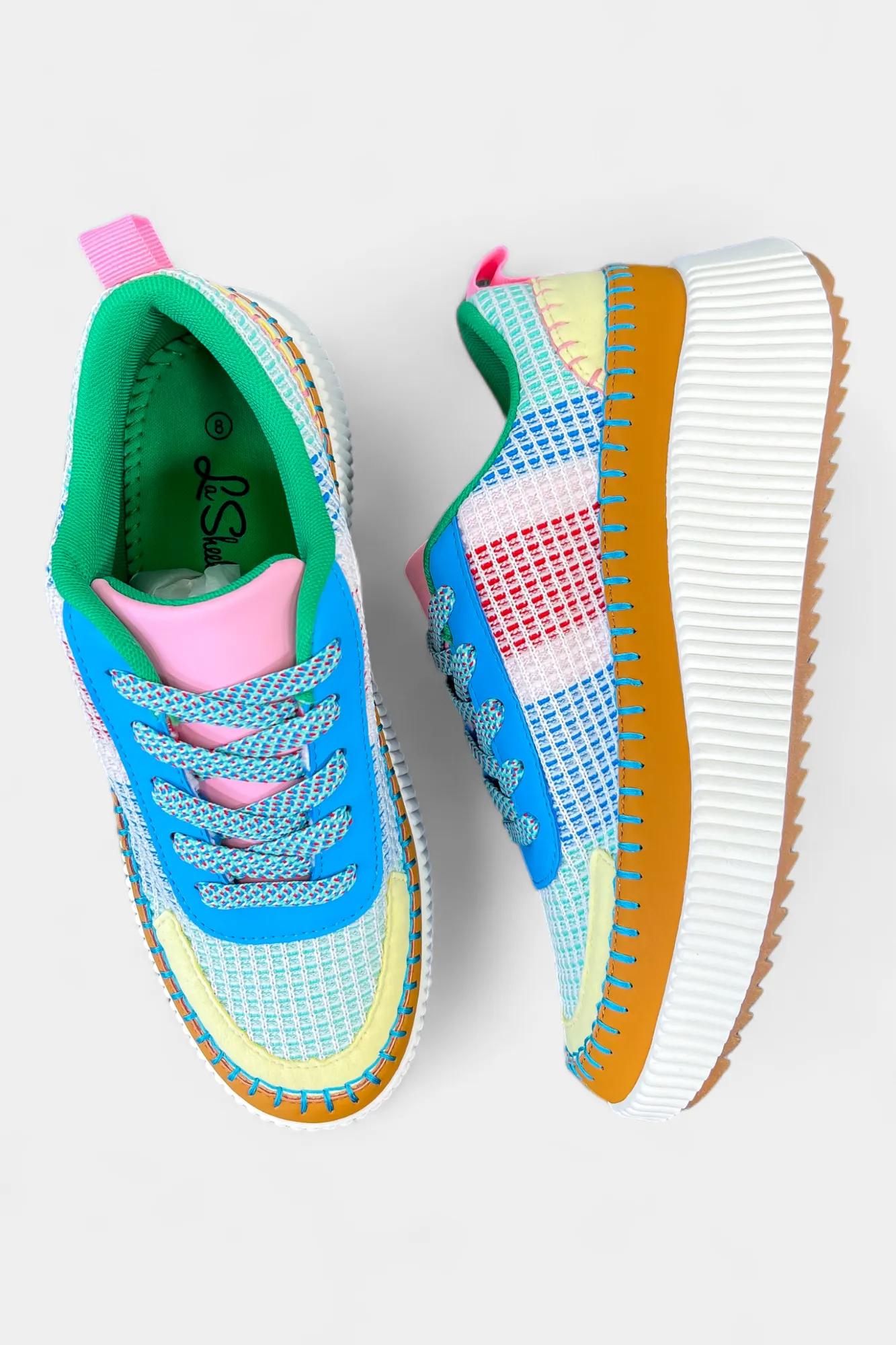 Blue Pattern Sneakers sold by ZZs product image thumbnail 5