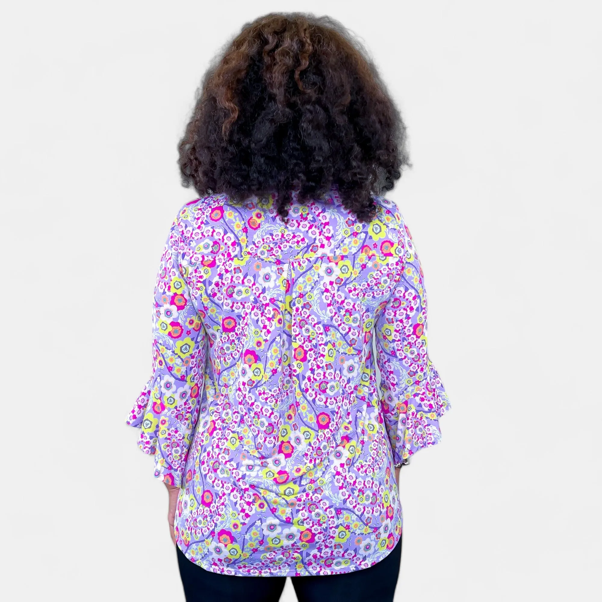 Lavender Daisy Faith Bell Sleeve Top sold by ZZs product image thumbnail 5