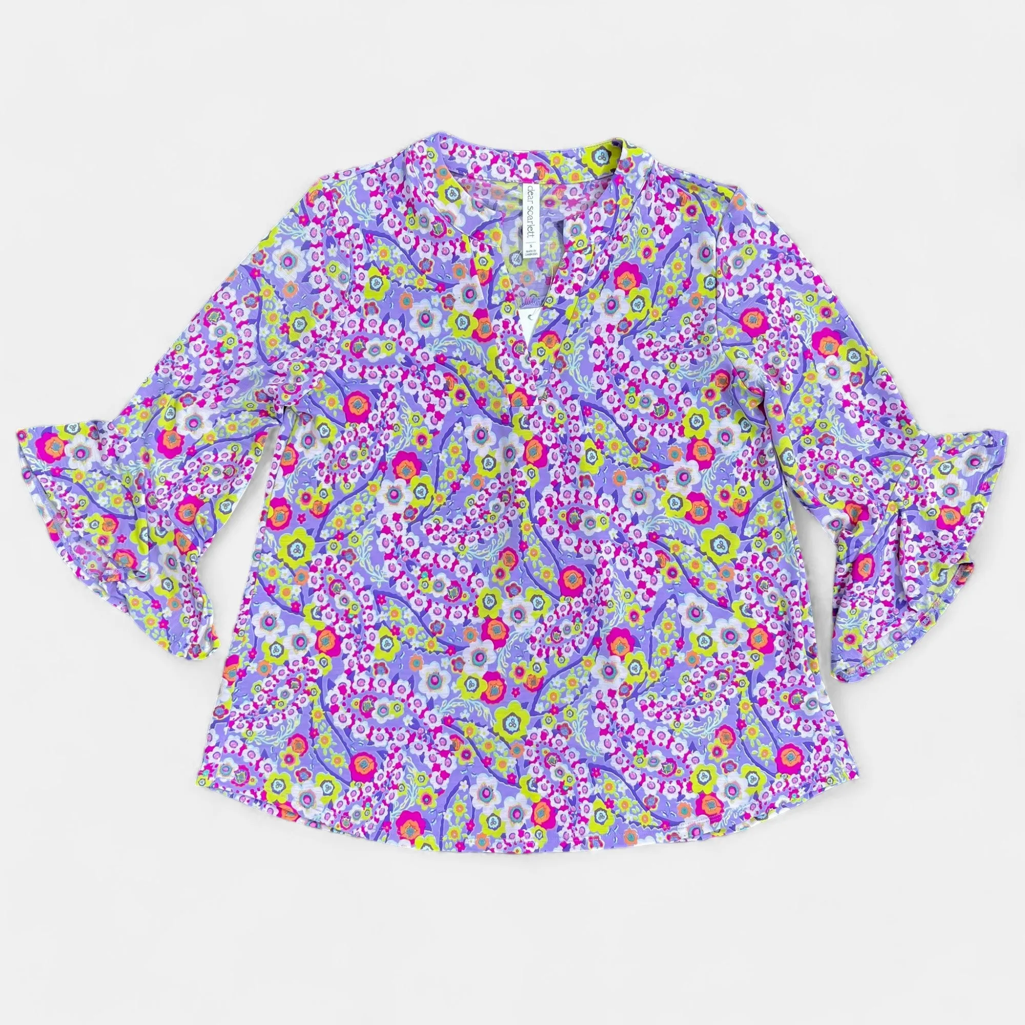 Lavender Daisy Faith Bell Sleeve Top sold by ZZs product image thumbnail 3