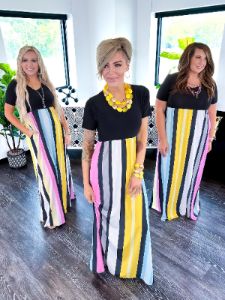 Mabel Maxi Dress | Stripes [NO RETURNS] sold by ZZs