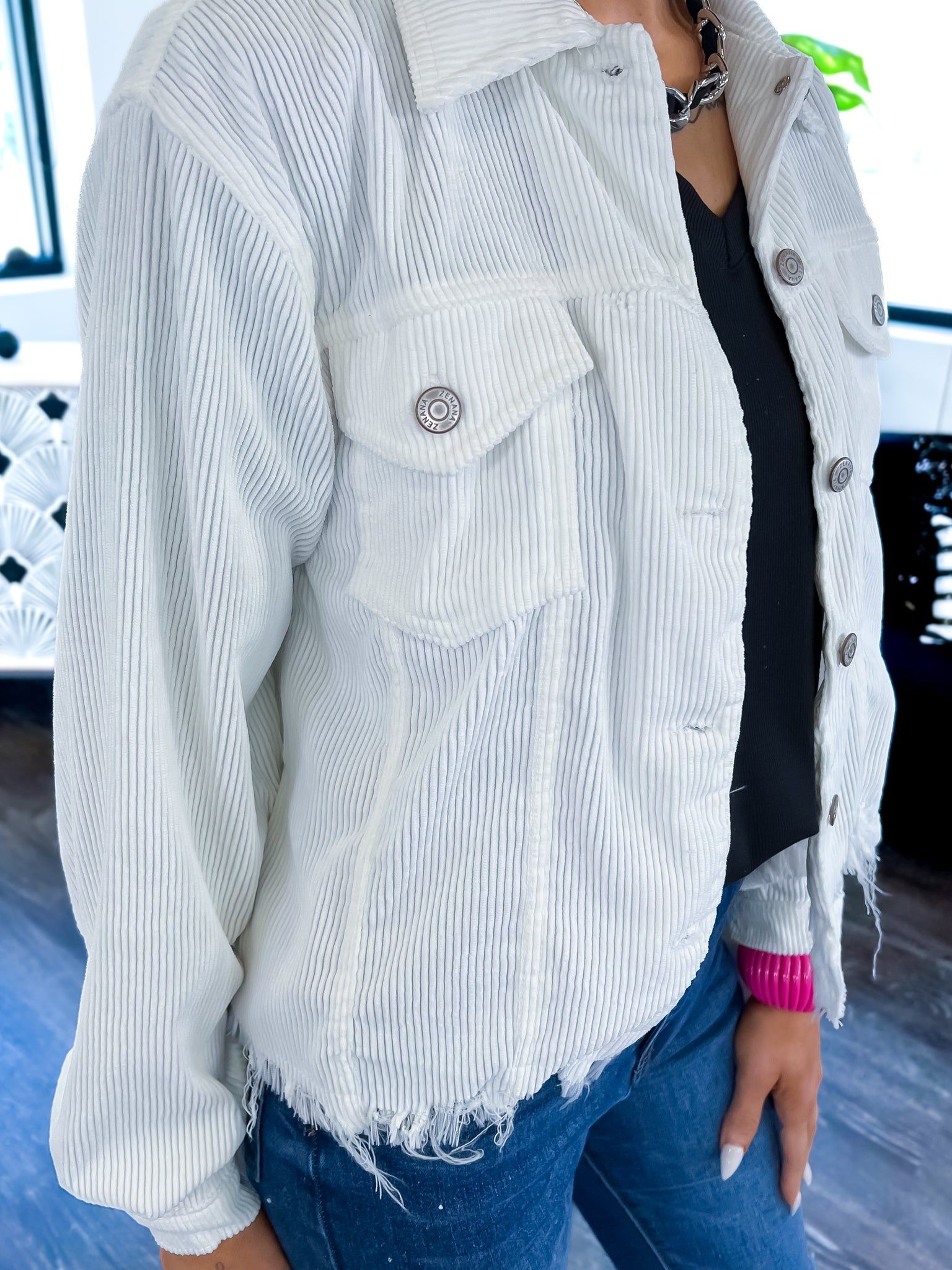 Distressed Corduroy Jacket sold by ZZs product image thumbnail 5