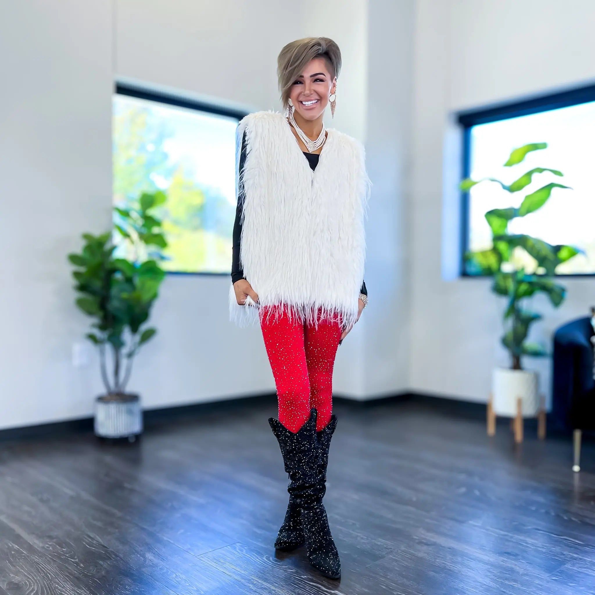 Ivory Faux Fur Vest sold by ZZs product image thumbnail 8