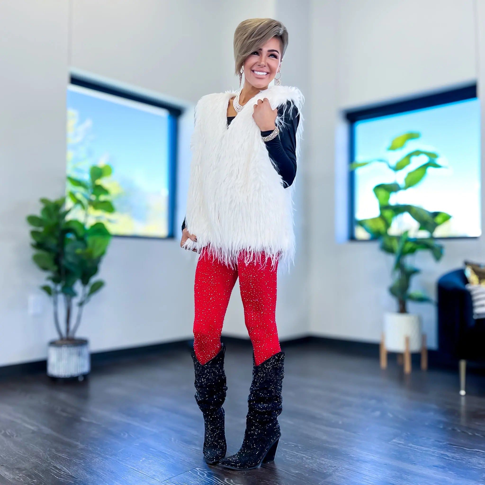 Ivory Faux Fur Vest sold by ZZs product image thumbnail 9