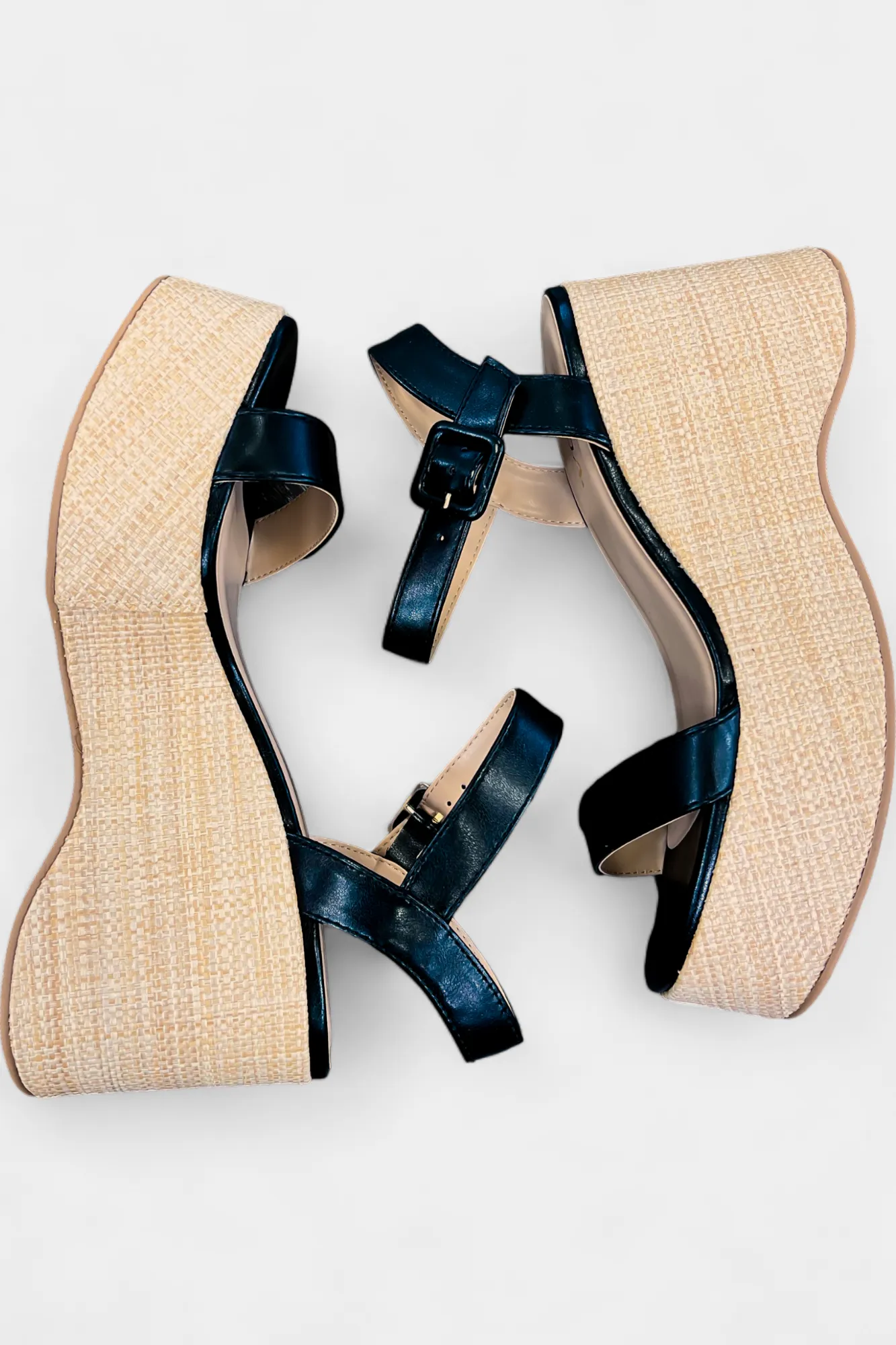 Black Spring Wedge Sandals sold by ZZs product image thumbnail 4