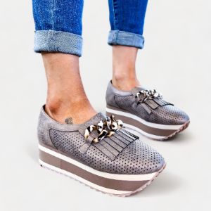 Pewter Loma 2 Slip On Sneakers sold by ZZs