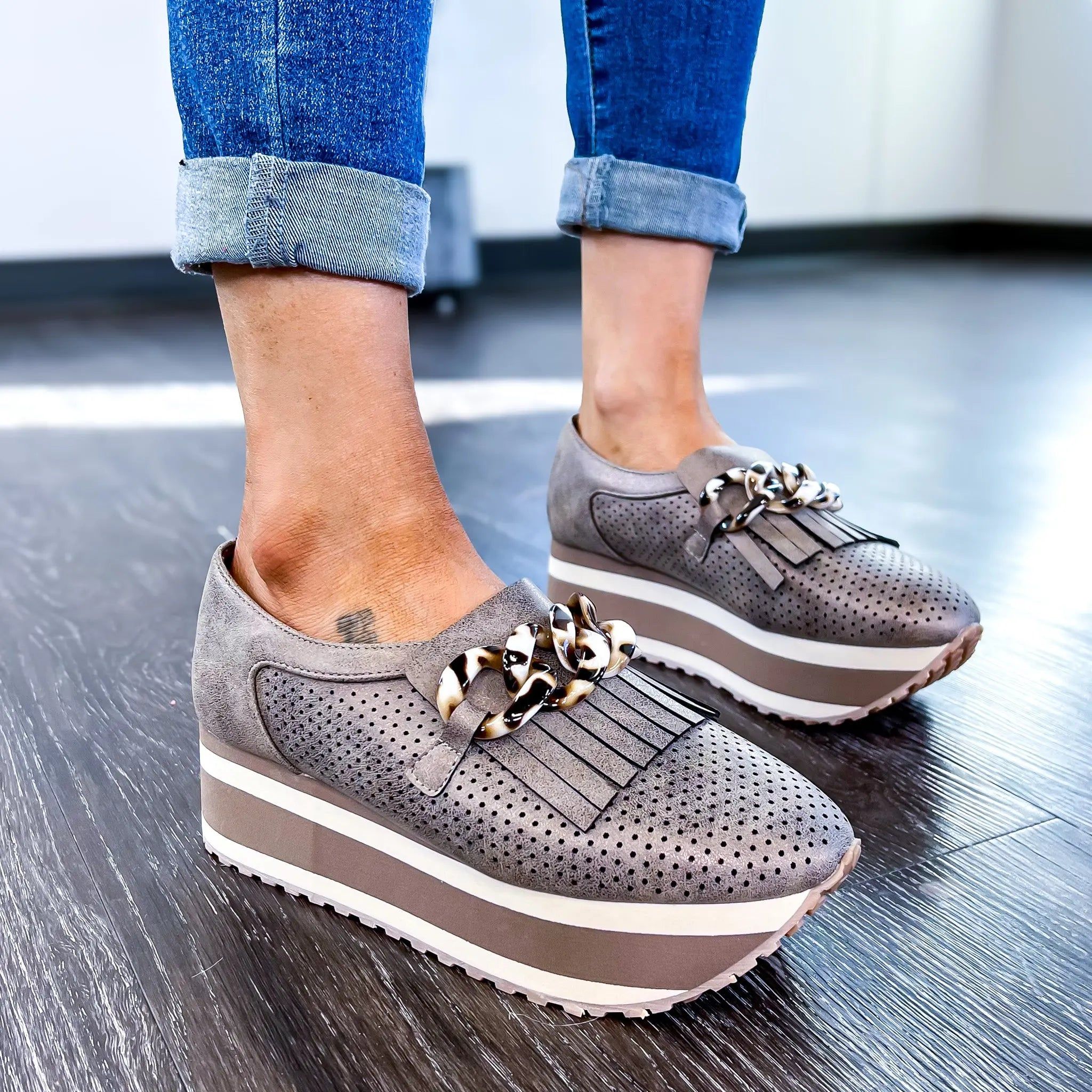 Pewter Loma 2 Slip On Sneakers sold by ZZs