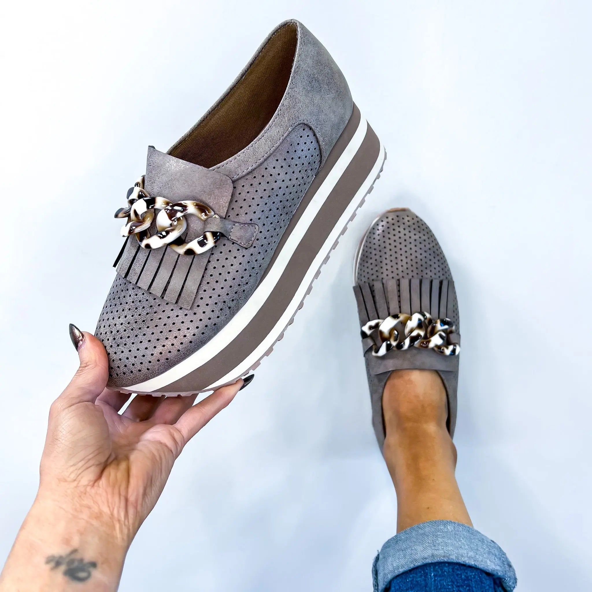 Pewter Loma 2 Slip On Sneakers sold by ZZs product image thumbnail 4
