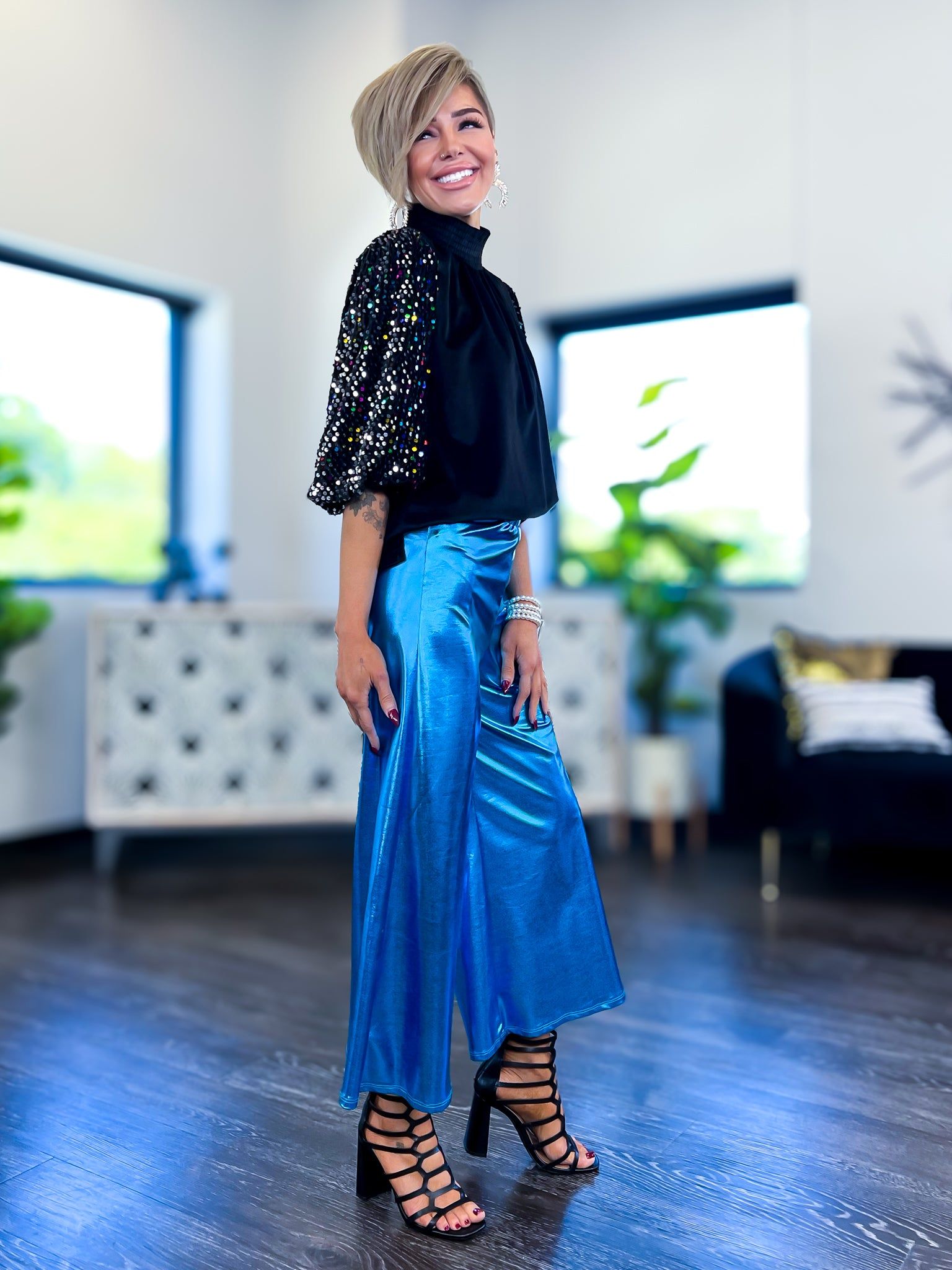 Smocked Top | Black sold by ZZs product image thumbnail 5