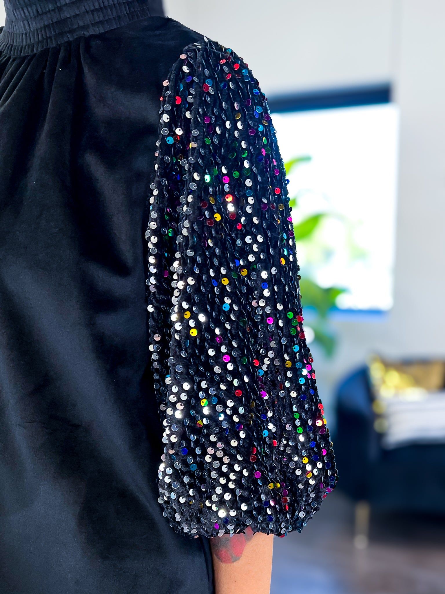 Smocked Top | Black sold by ZZs product image thumbnail 4