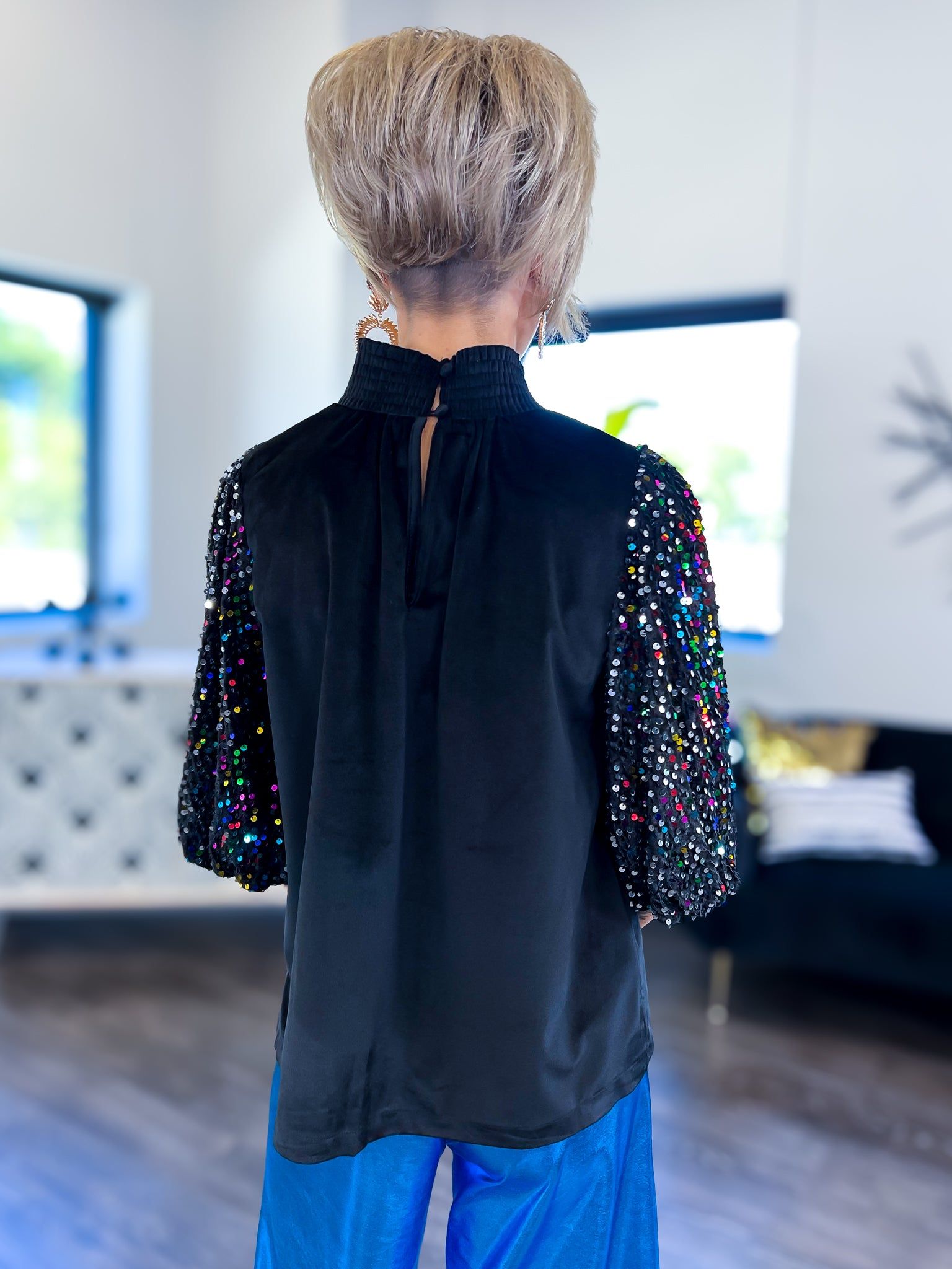 Smocked Top | Black sold by ZZs product image thumbnail 6