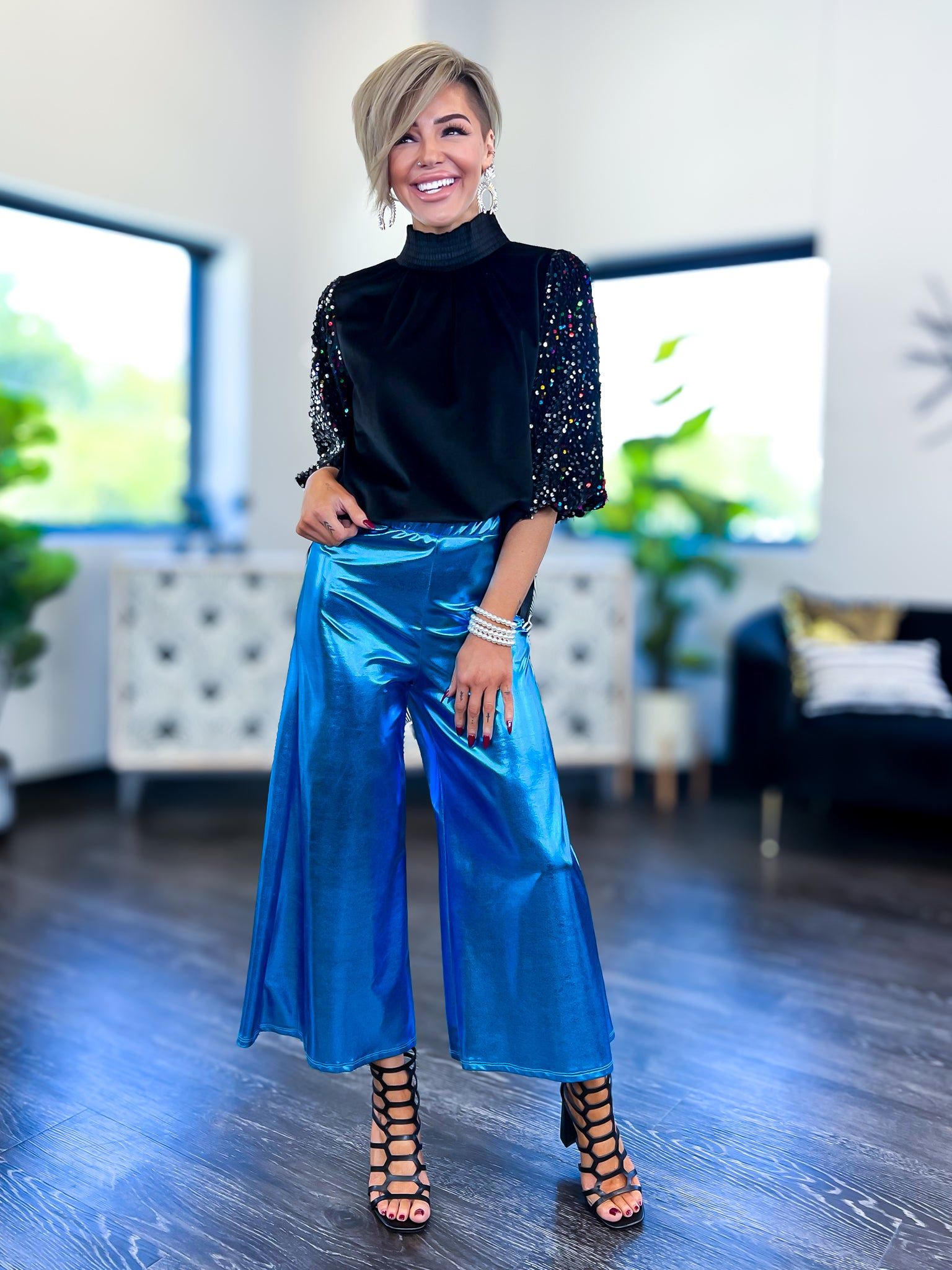 Smocked Top | Black sold by ZZs product image thumbnail 9