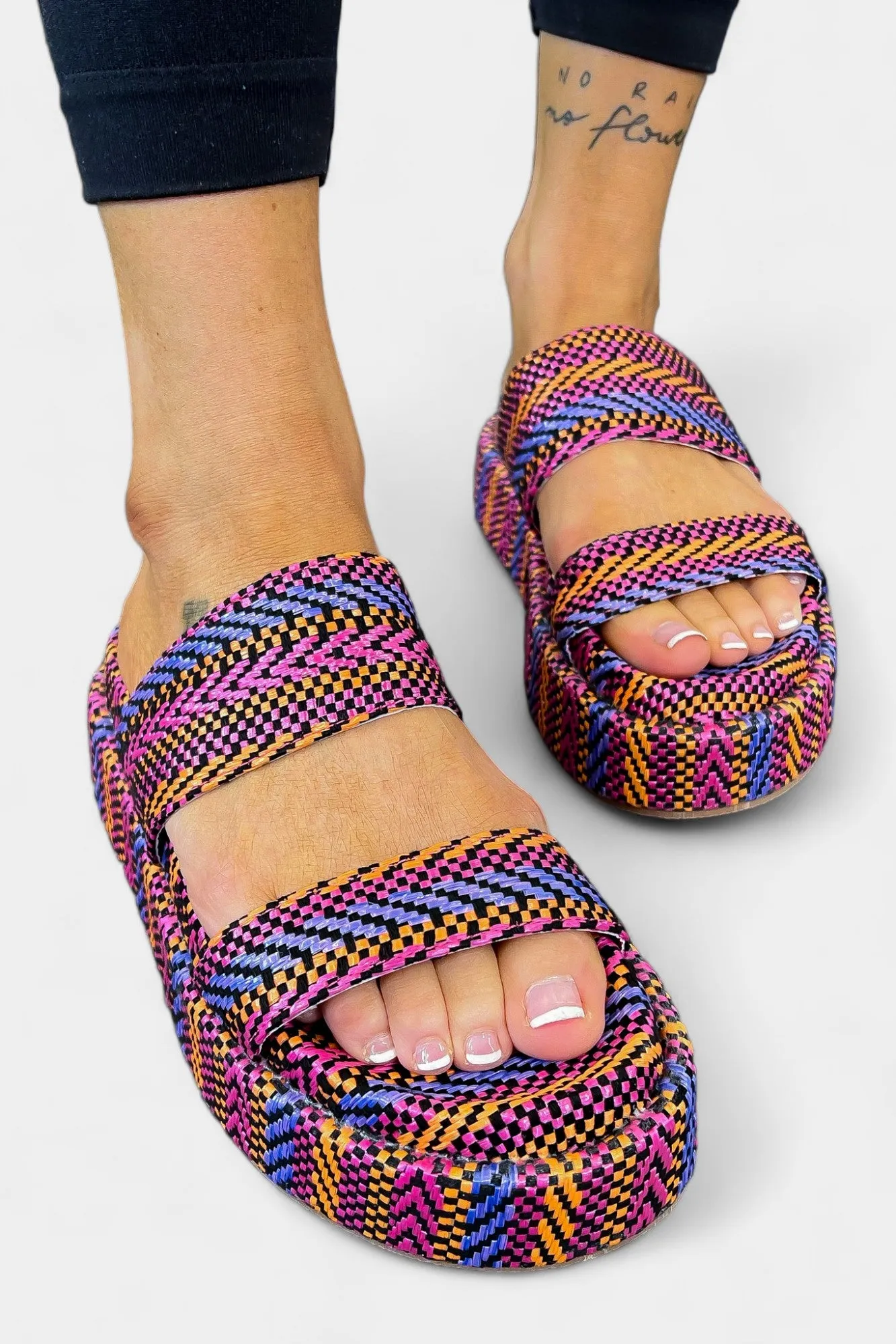 Fuchsia Jute Platform Sandals sold by ZZs product image thumbnail 4