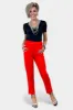Red Belted Stretch Pants sold by ZZs