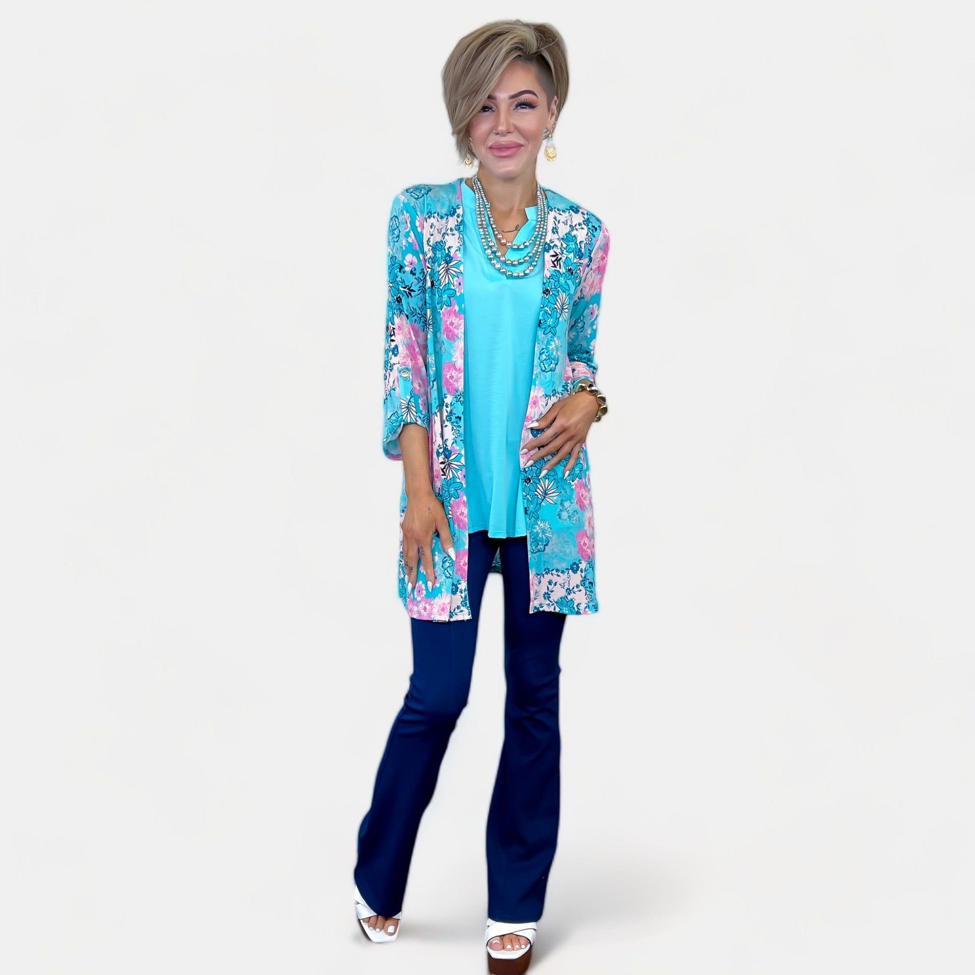 Neon Blue Lizzy Tank Top sold by ZZs product image thumbnail 3