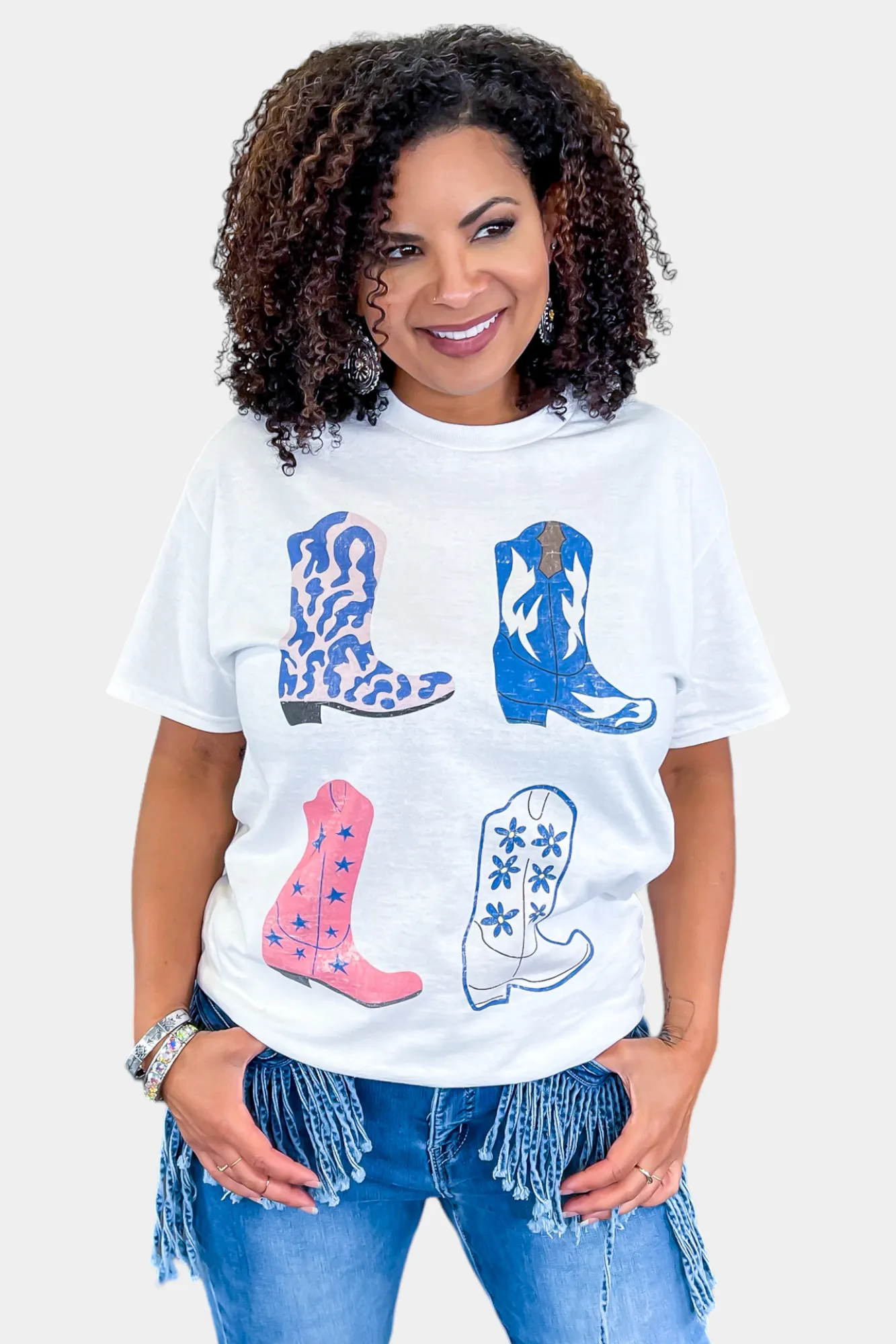 Cowgirl Boots Graphic Tee sold by ZZs