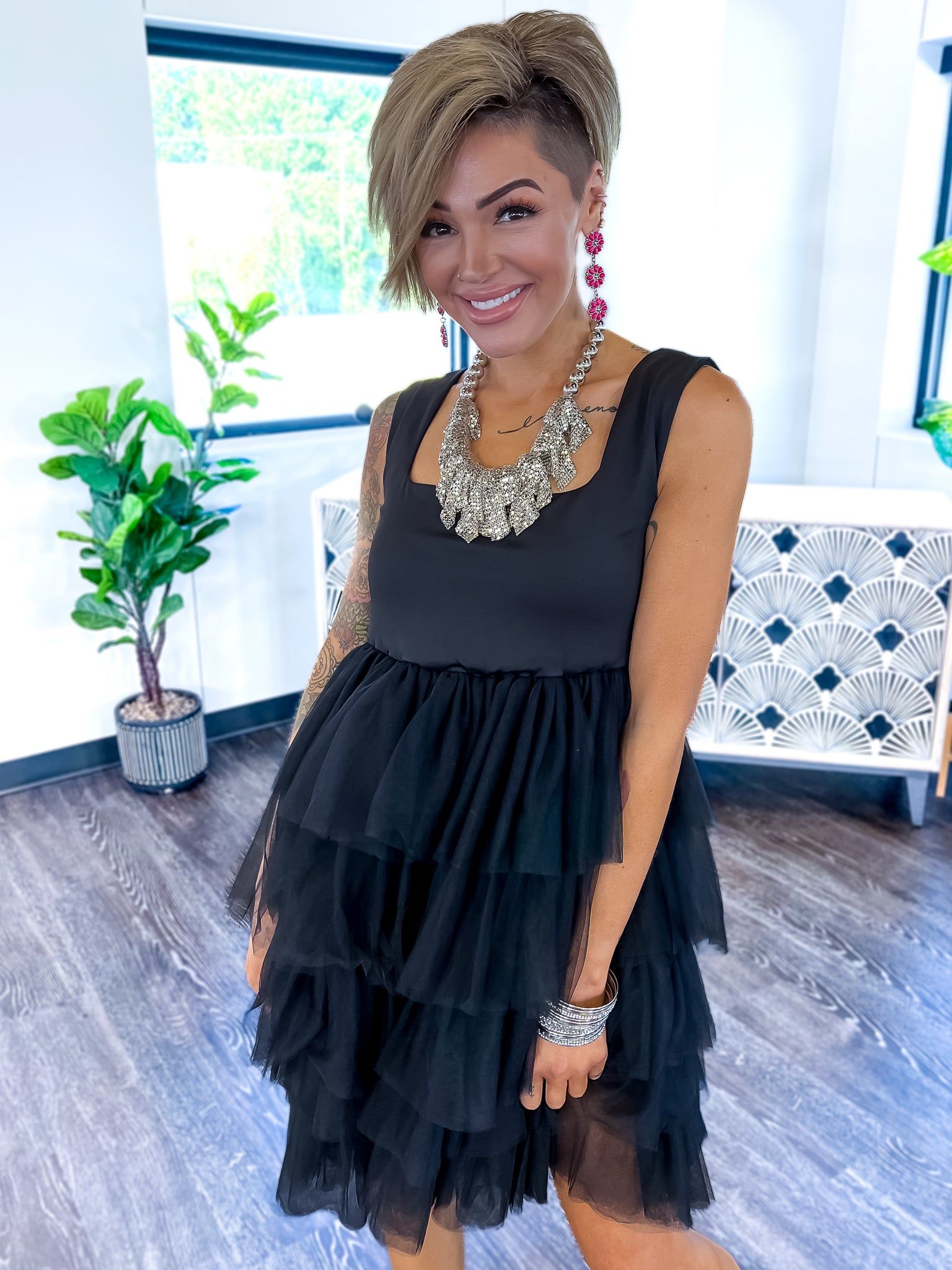 Black Tiered Dress sold by ZZs product image thumbnail 3