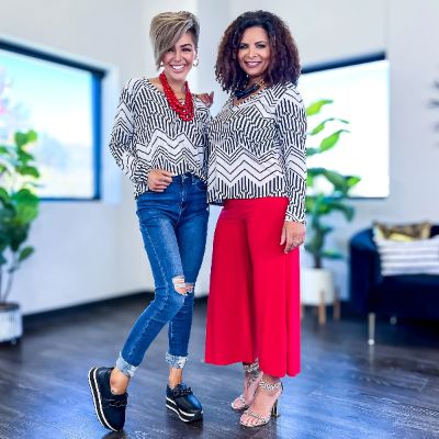 Chevron Girlfriend Top [NO RETURNS] sold by ZZs