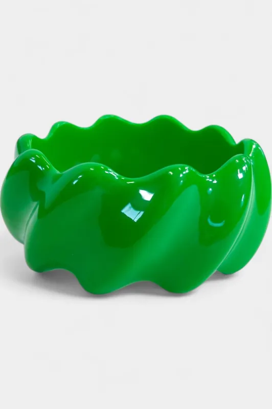Green Wavy Bangle Bracelet sold by ZZs