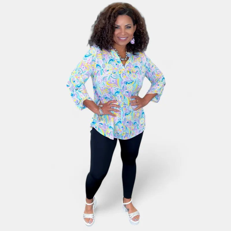 Lavender Decorative Lizzy Top sold by ZZs
