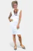 White Ribbed Midi Skirt sold by ZZs