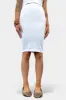 White Ribbed Midi Skirt sold by ZZs