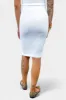 White Ribbed Midi Skirt sold by ZZs