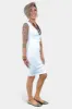 White Ribbed Midi Skirt sold by ZZs
