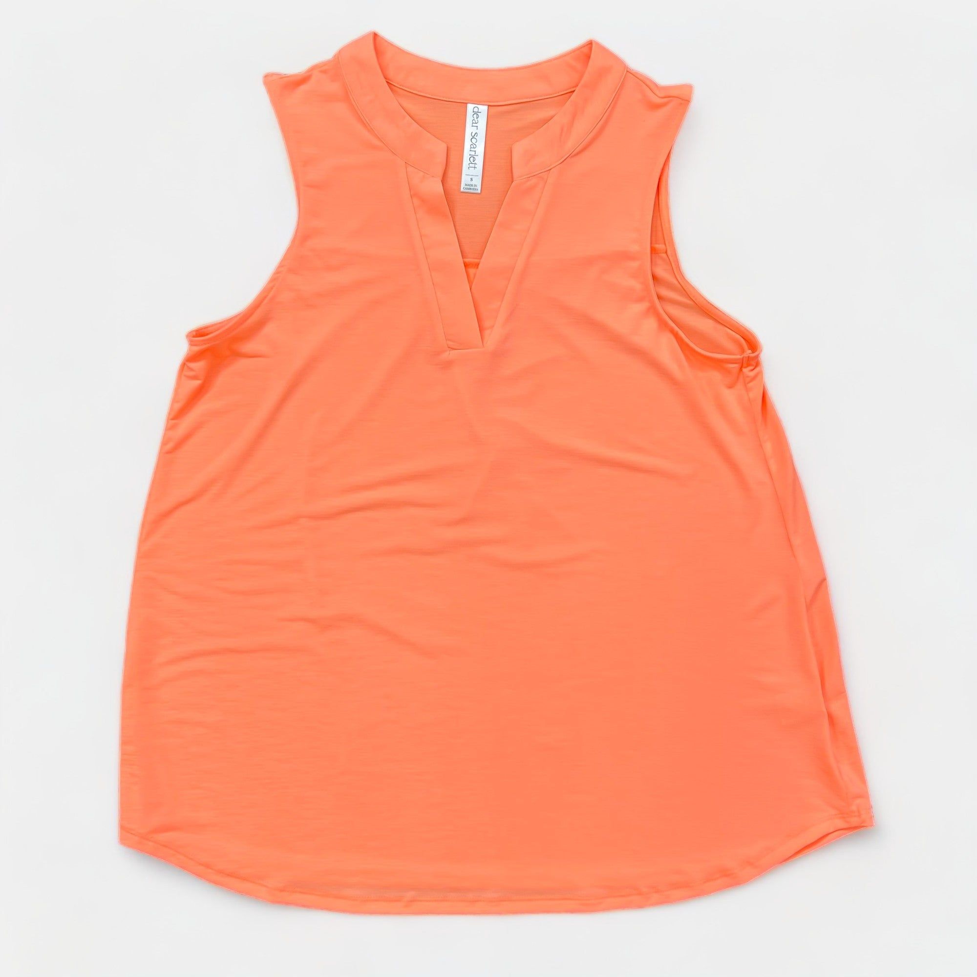 Neon Orange Lizzy Tank Top sold by ZZs