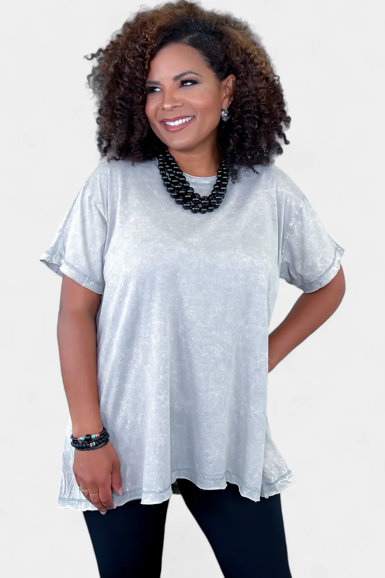 Sleet Cotton Oversized Top sold by ZZs product image thumbnail 5