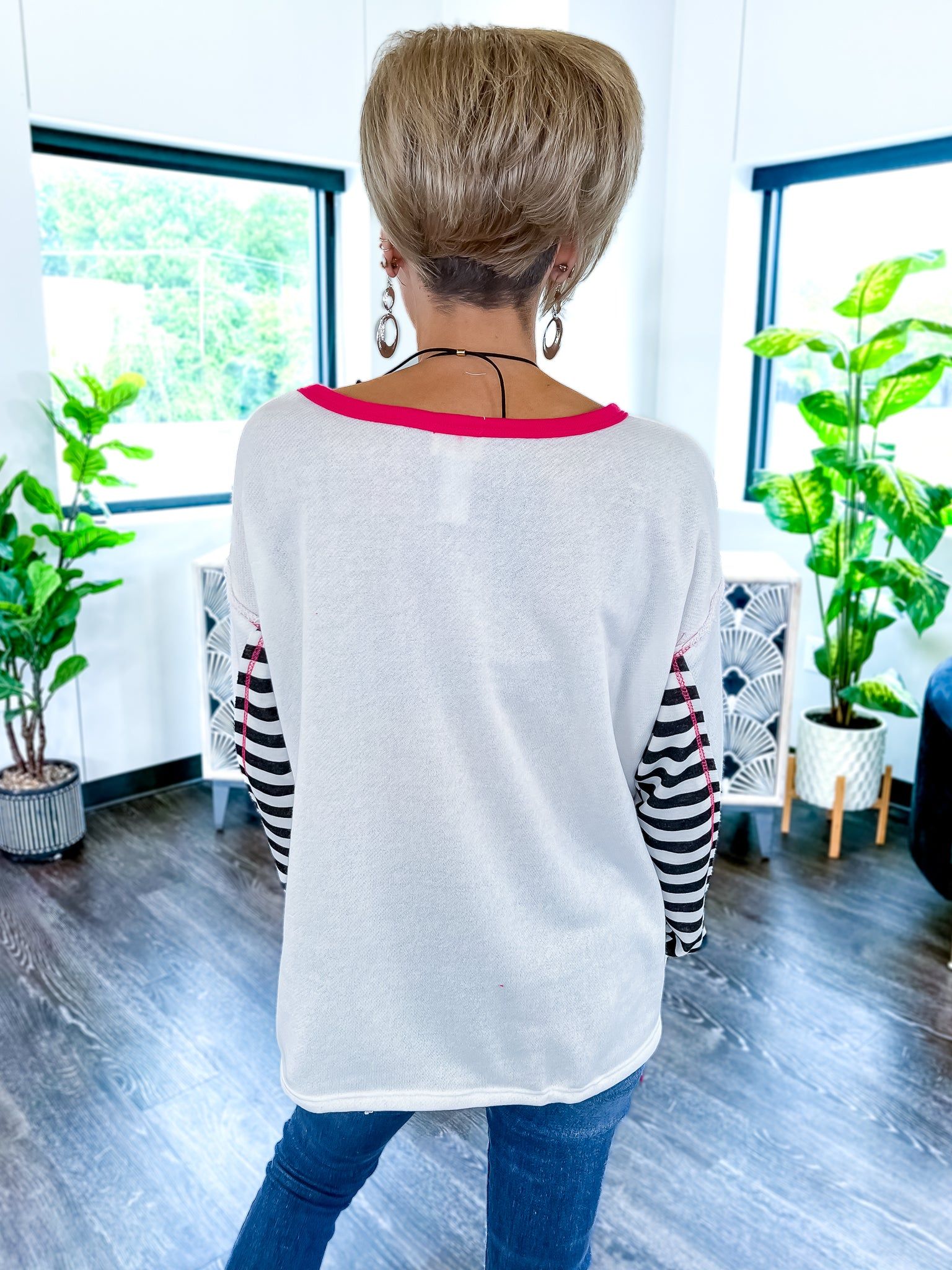 Striped Top | Fuchsia sold by ZZs product image thumbnail 5