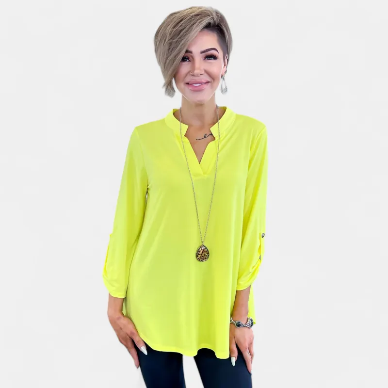 Neon Yellow Lizzy Top [NO RETURNS] sold by ZZs