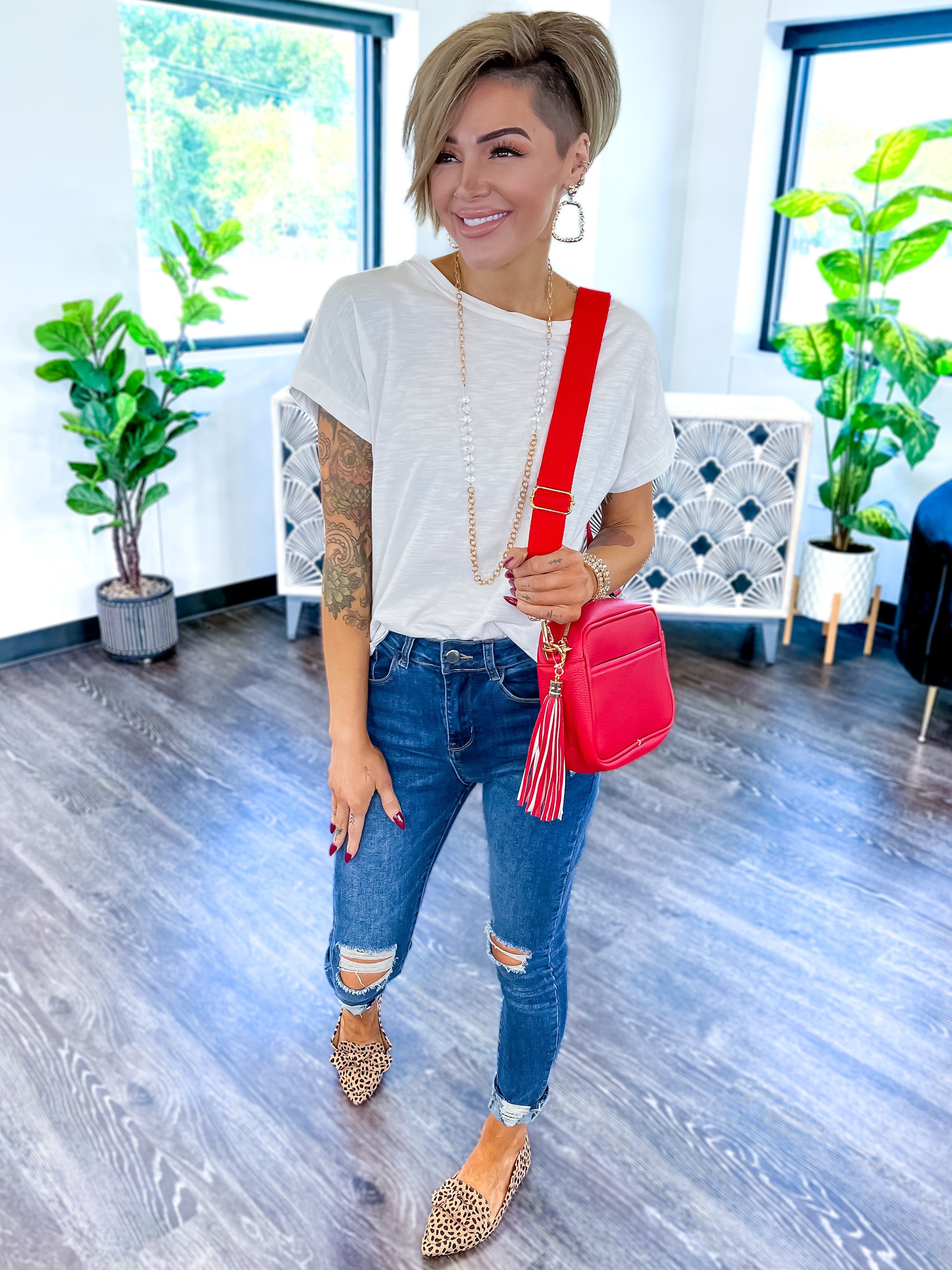 Red Faux Leather Crossbody Bag sold by ZZs product image thumbnail 2