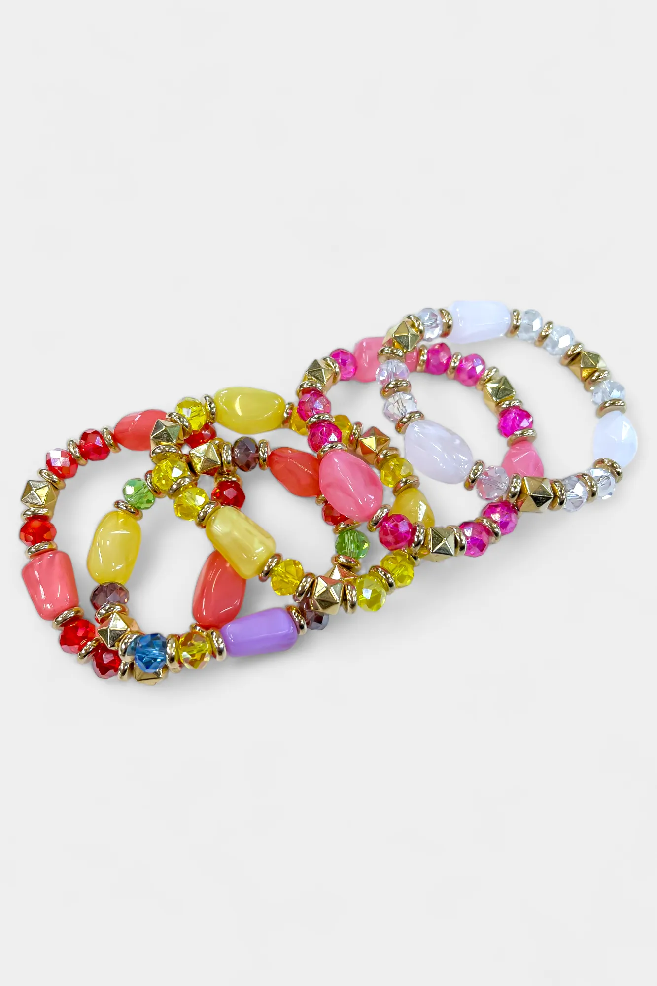 Red Beaded Stretch Bracelet sold by ZZs product image thumbnail 2