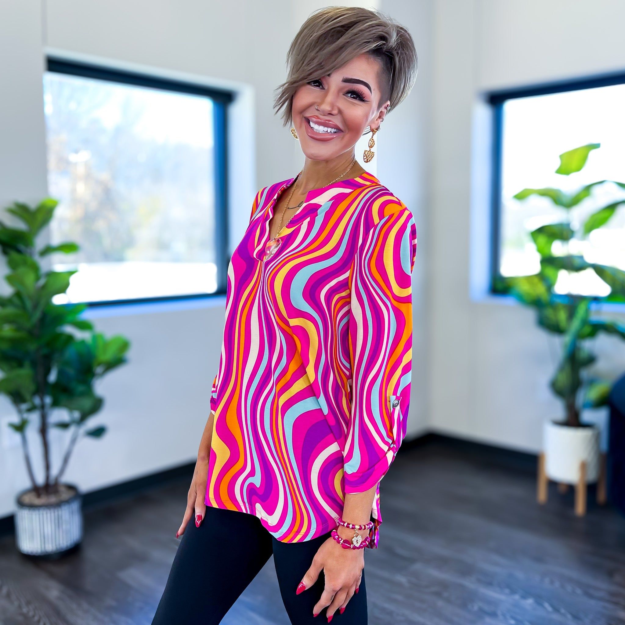 Magenta Multi Lizzy Top sold by ZZs product image thumbnail 3