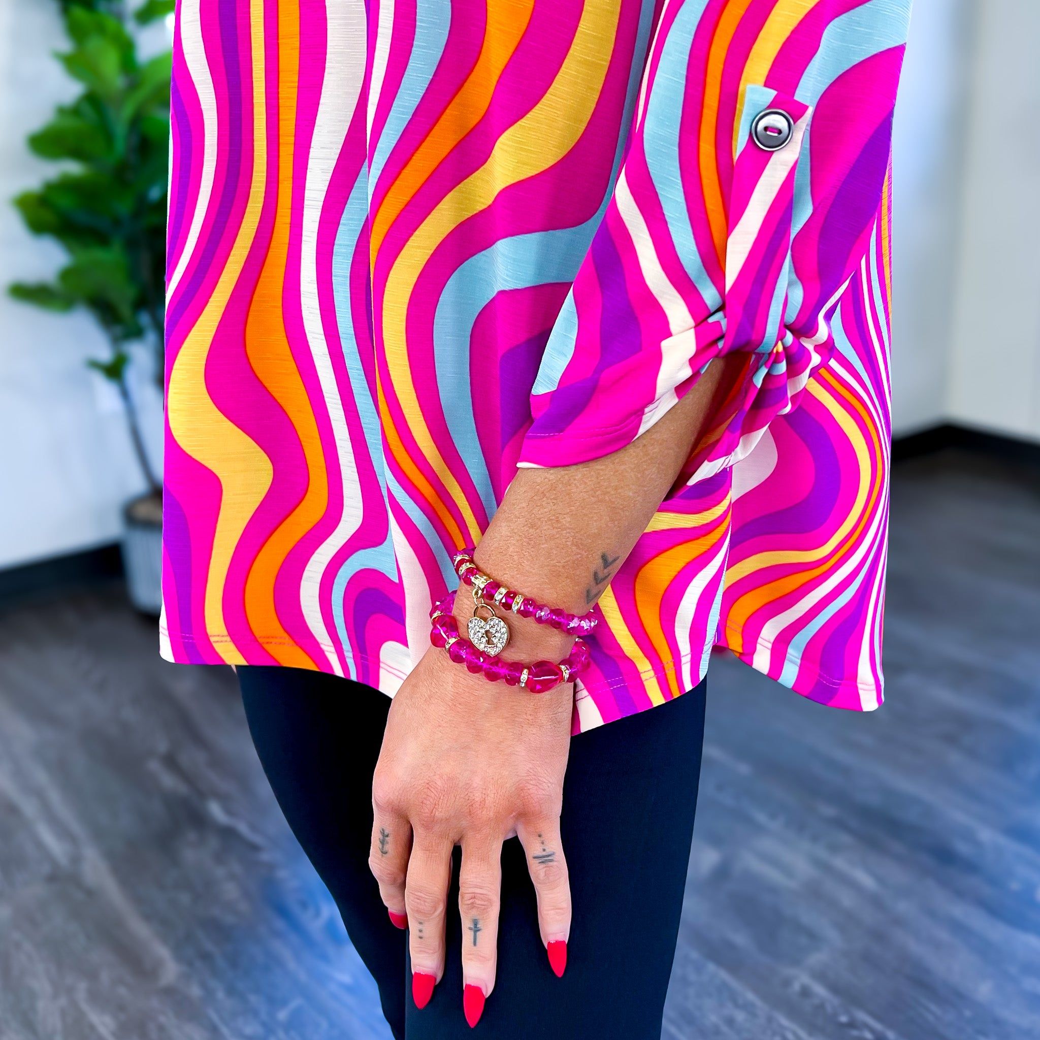 Magenta Multi Lizzy Top sold by ZZs product image thumbnail 5
