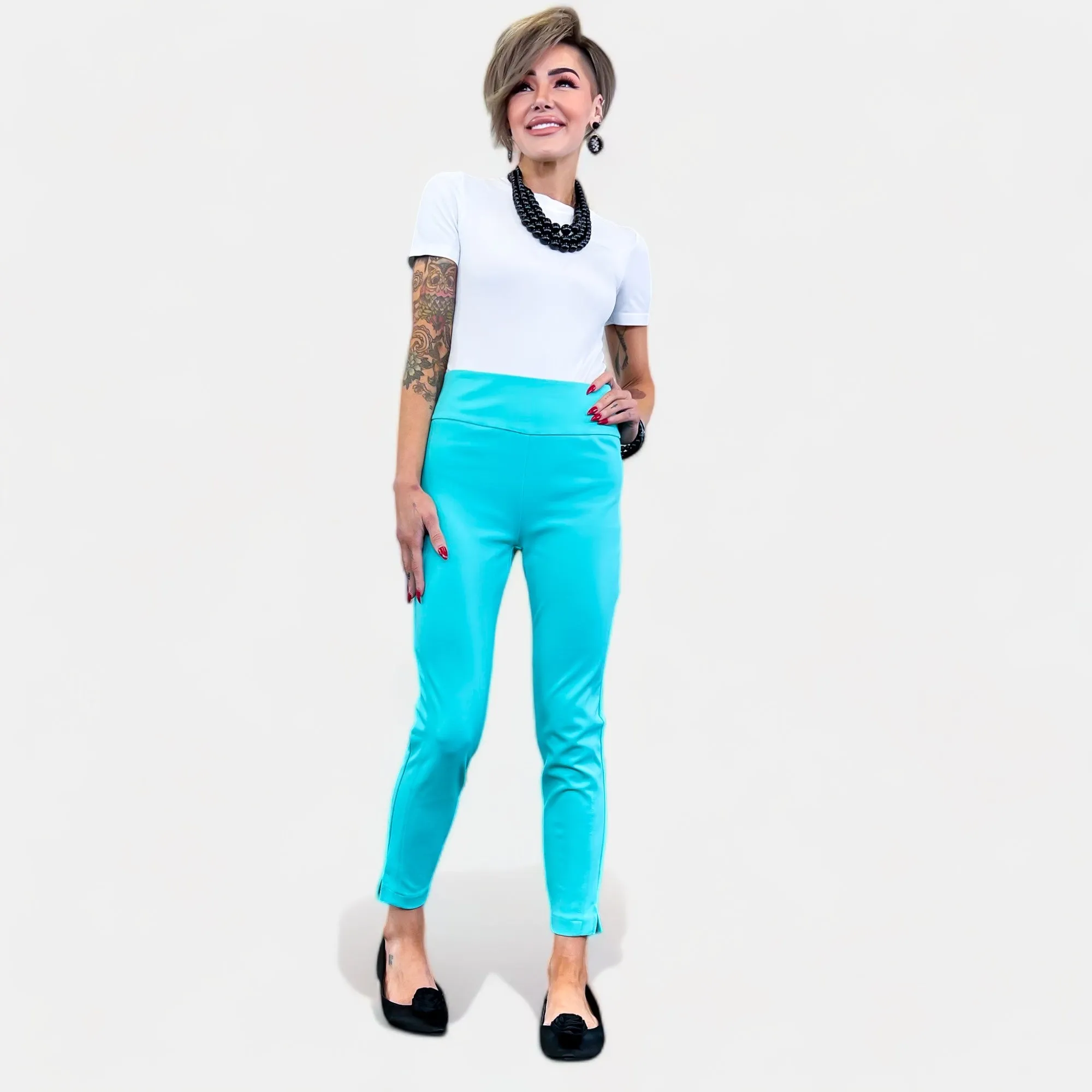 Aqua High Waisted Skinny Crop Pants sold by ZZs product image thumbnail 5